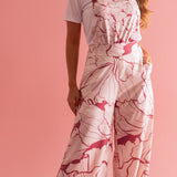 Calça Pantalona Flor de Aura