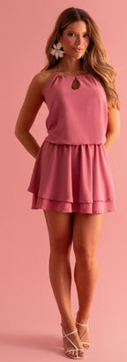 Vestido Fluido Donna | Frente Única em Camadas
