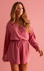 Conjunto Alfaiataria Fluida Sophia | Camisa + Short Camadas