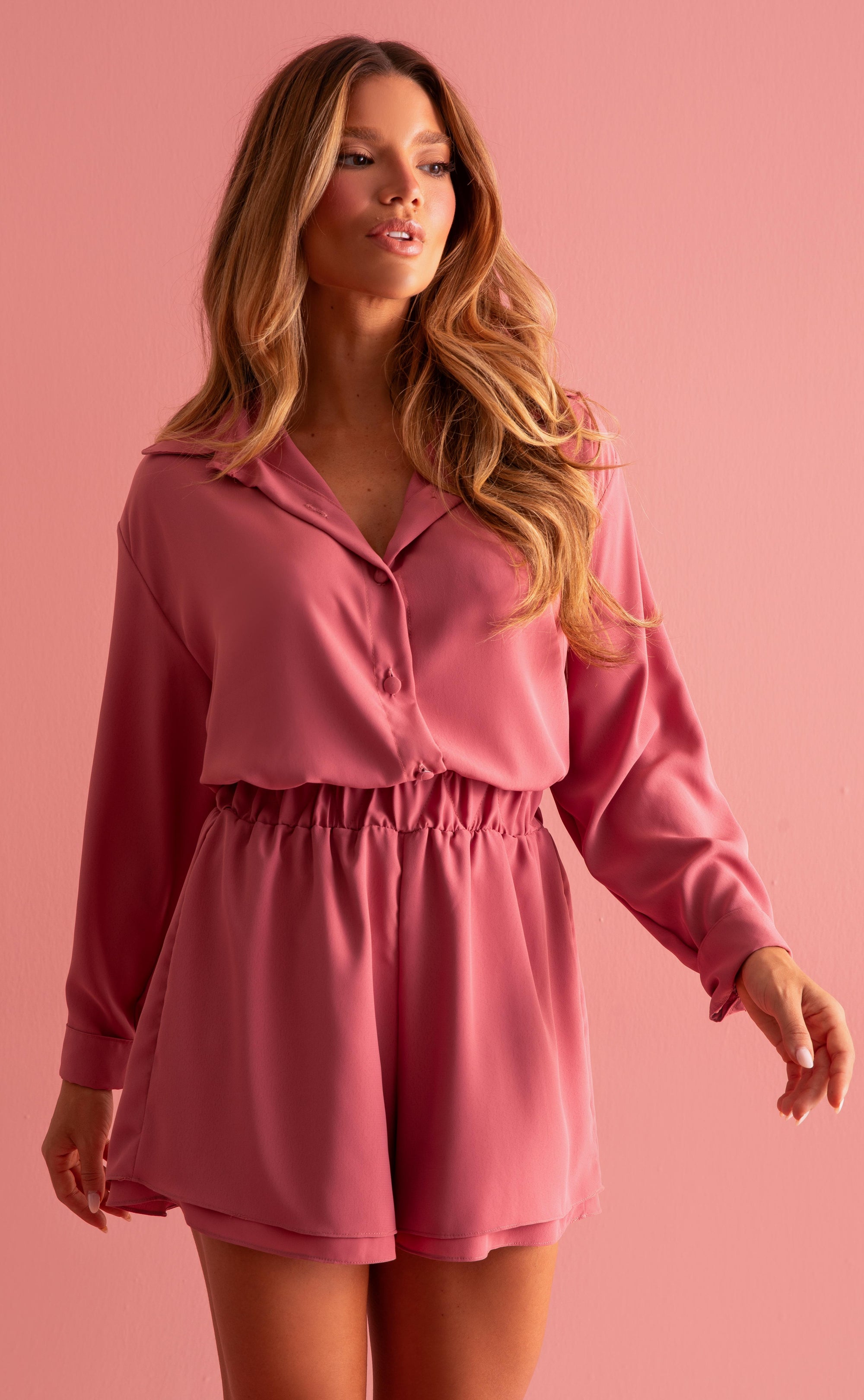 Conjunto Alfaiataria Fluida Sophia | Camisa + Short Camadas