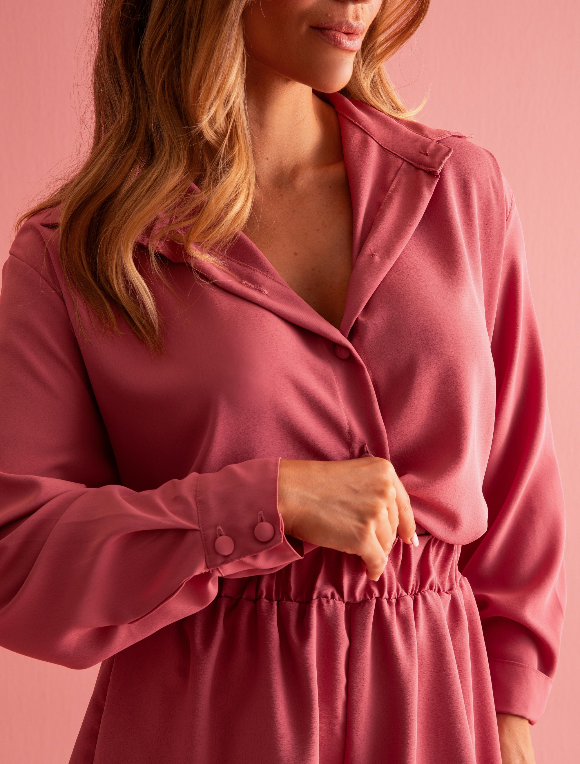 Conjunto Alfaiataria Fluida Sophia | Camisa + Short Camadas