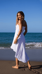 Vestido Mullet Camadas Cauda Sereia Tomara Que Caia